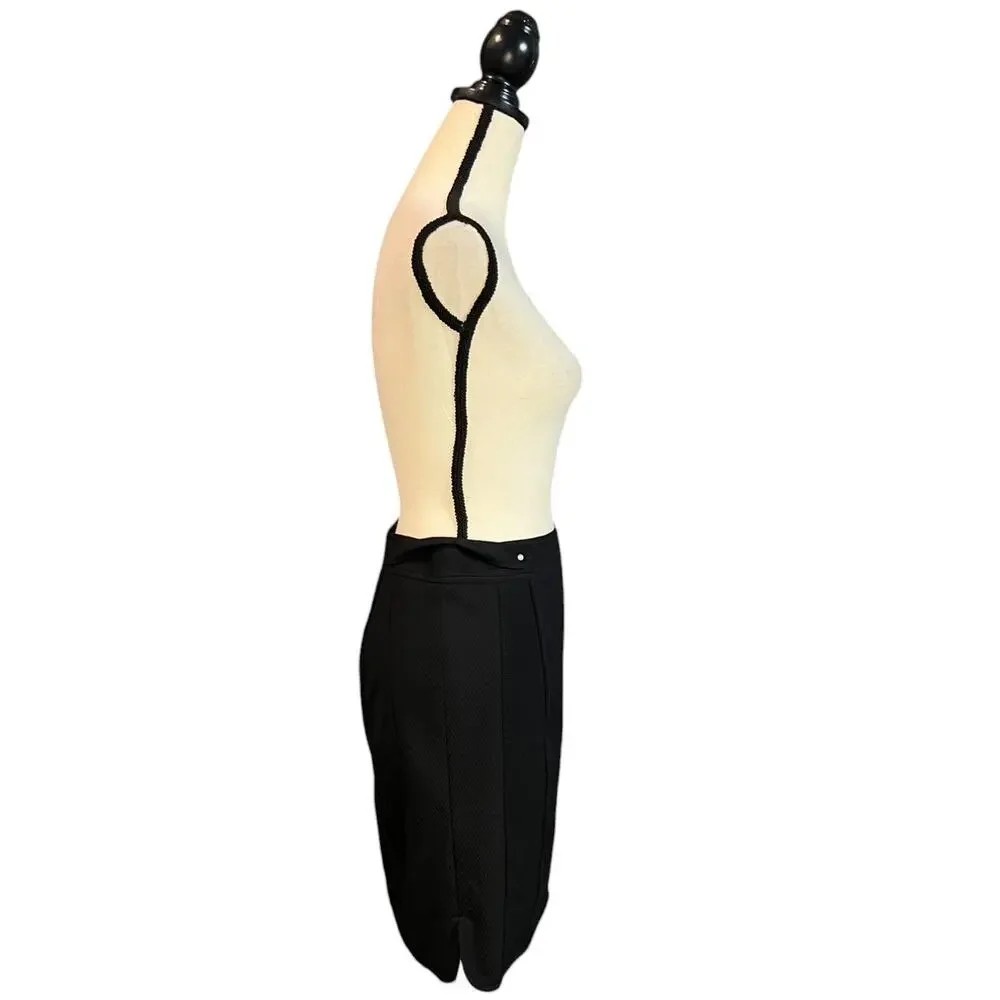 NWT White House Black Market Sportif Pencil Skirt Womens Size 10 Black Lined